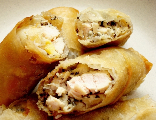 Chicken Pesto Chicken Lumpia