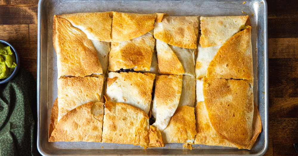 Sheet Pan Quesadillas