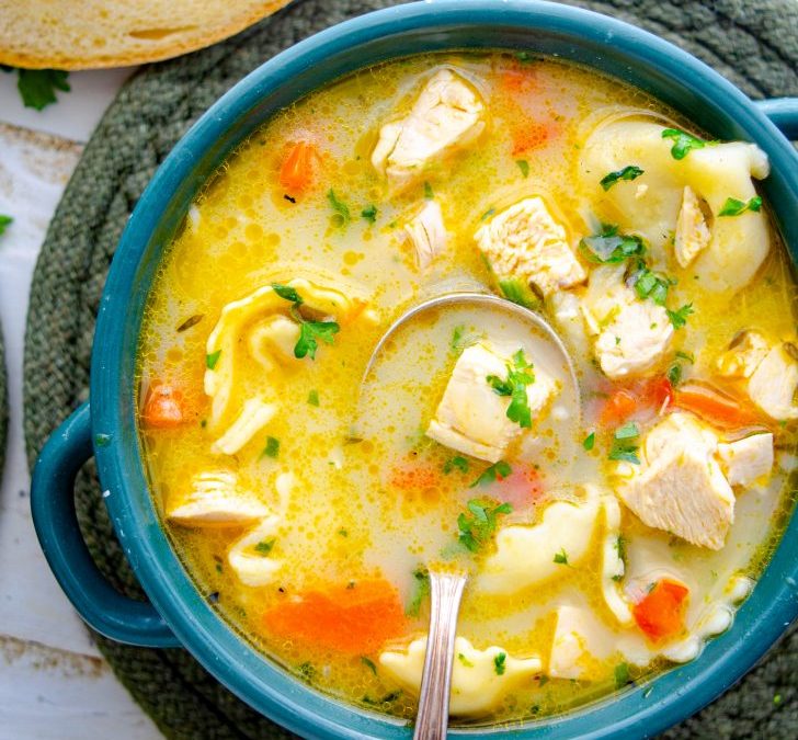 Chicken Tortellini Soup: Cozy Vibes in a Bowl! 🍲