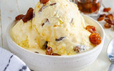 Homemade Rum Raisin Ice Cream Recipe