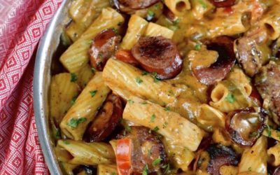 Chicken & Sausage Fajita Pasta Recipe