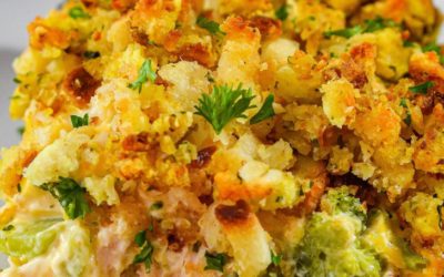 Cheesy Chicken Broccoli Stuffing Bake Recipe