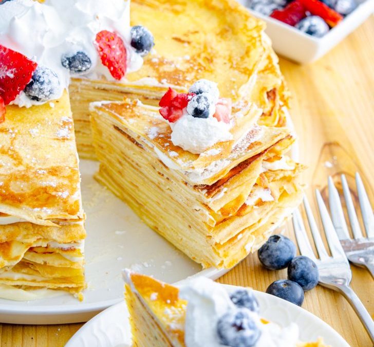 Home made Dreamy Crepe Cake Recipe