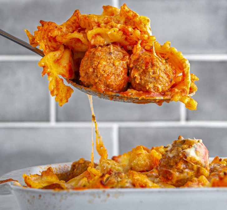 Dump and Bake Meatball Casserole Recipe 🍝🔥