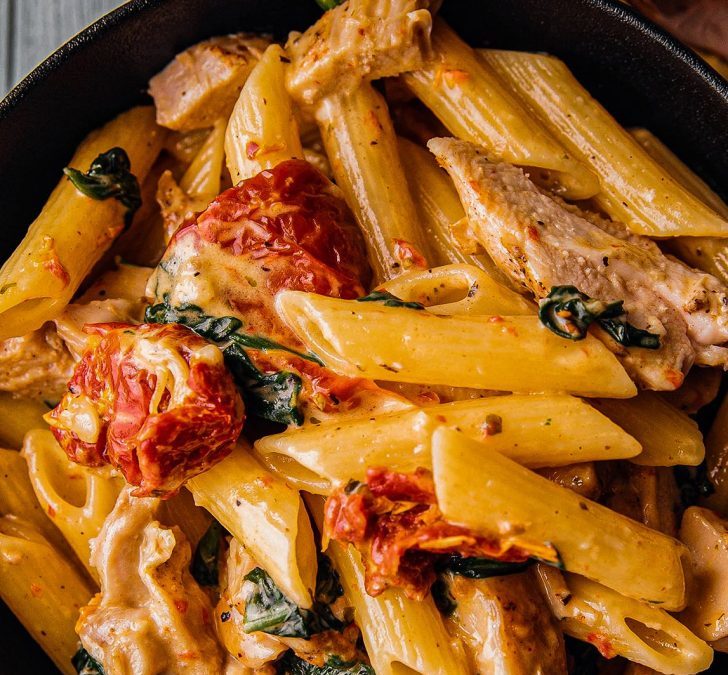 Italian Creamy Tuscan Chicken Pasta