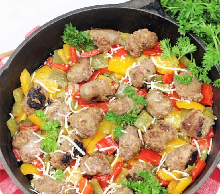 Italian Sausage, Onions, and Peppers Skillet Recipe