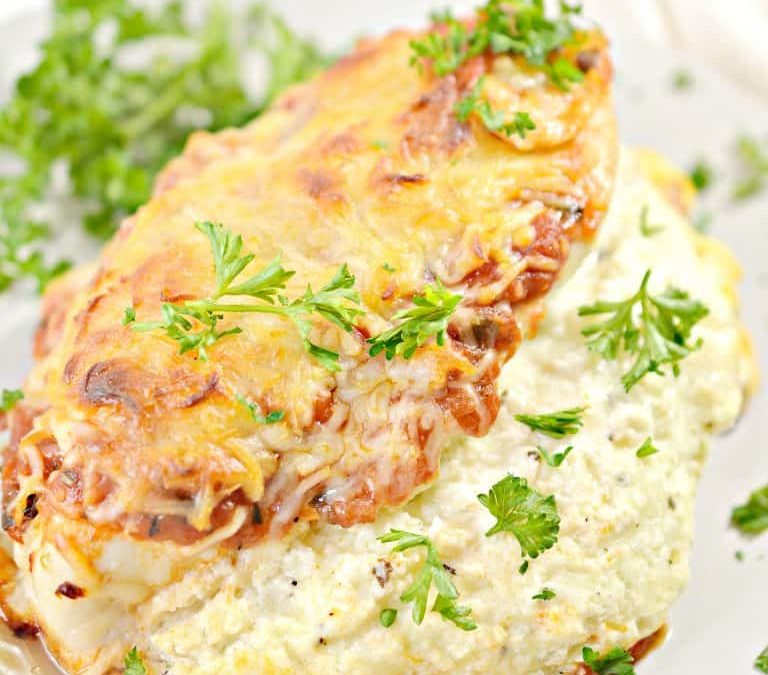 Lasagna Stuffed Chicken Recipe 🍗🧀