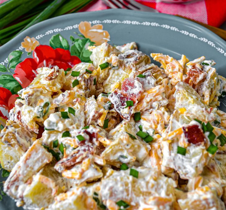 No-Mayo Loaded Baked Potato Salad Recipe