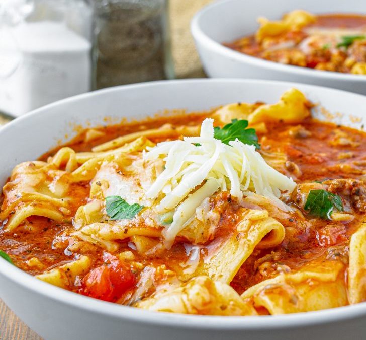 One Pot Lasagna Soup 🍲🍝