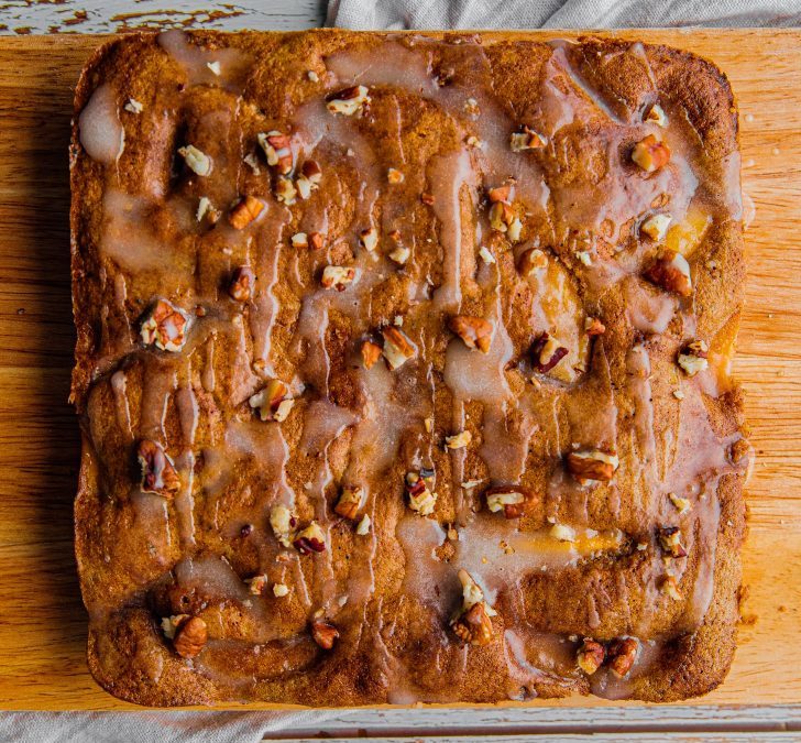 Peach Cake with Cinnamon and Pecans Recipe 🍑🍰