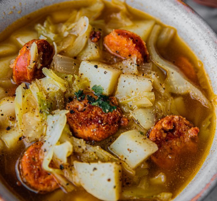 Polish Kielbasa and Cabbage Soup 🥣✨