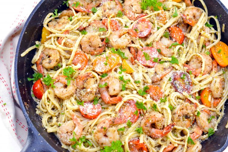 Shrimp Pesto Pasta Recipe