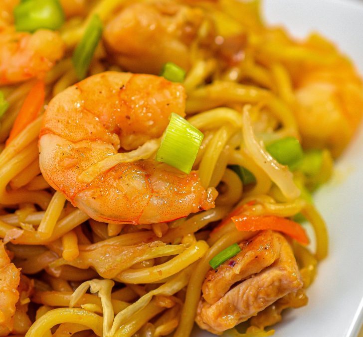 Shrimp and Chicken Chow Mein Recipe