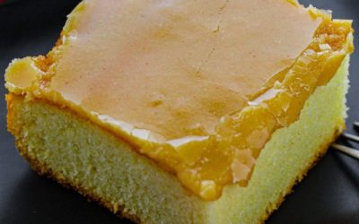 Yellow Cake with Peanut Butter Frosting Recipe 🎂🥜