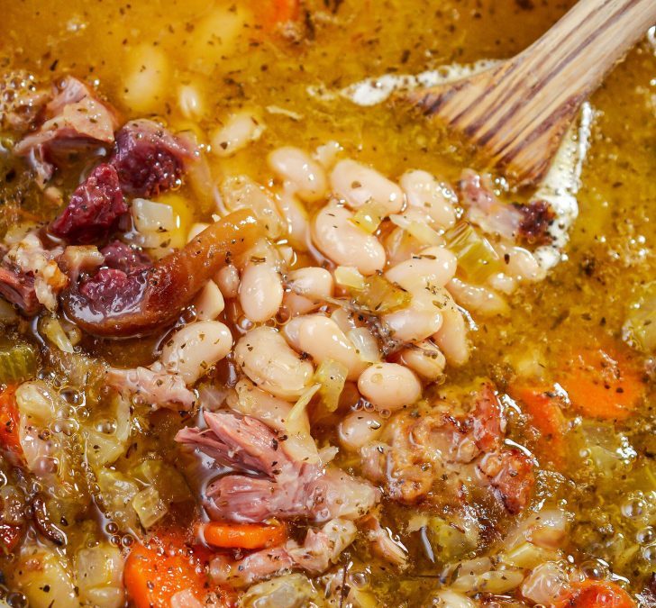 Beans Cooked with Ham Hocks Recipe