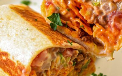 Beefy Nacho Cheese Wrap Recipe