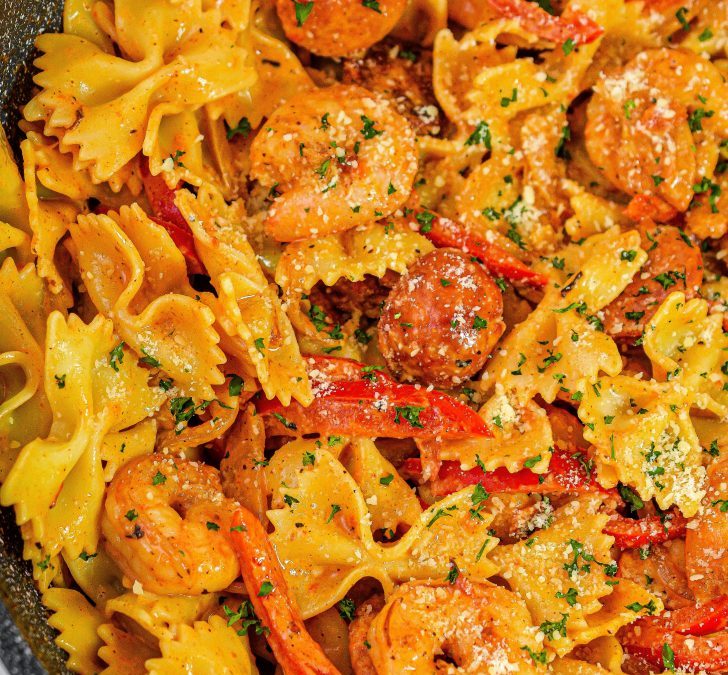 Cajun Shrimp Pasta with Sausage