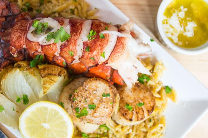 Garlic Butter Lobster and Scallops Recipe