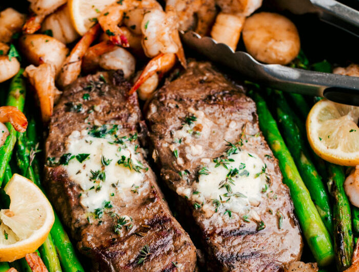 Garlic Mushroom Surf and Turf Filet Recipe