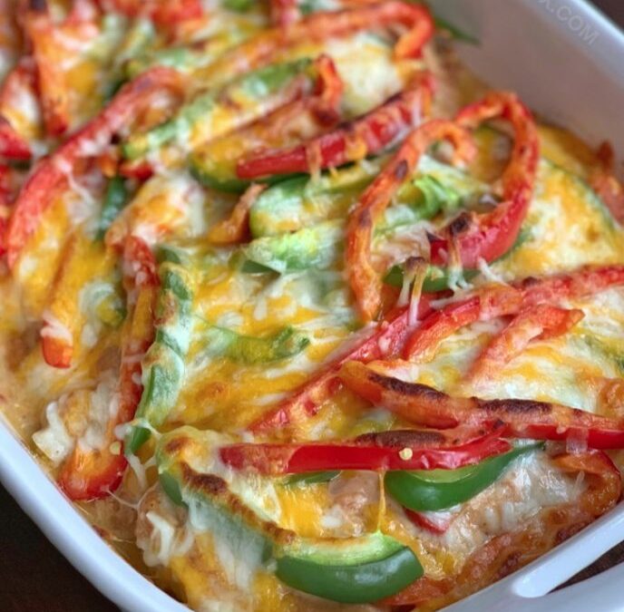 Cheesy Baked Fajita Chicken Recipe